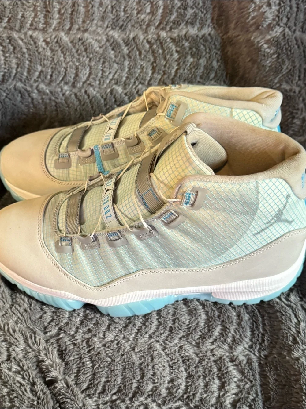 Air Jordan 11 Adapt Dark Powder Blue Self-Lacing Sneakers – Men’s Size 9